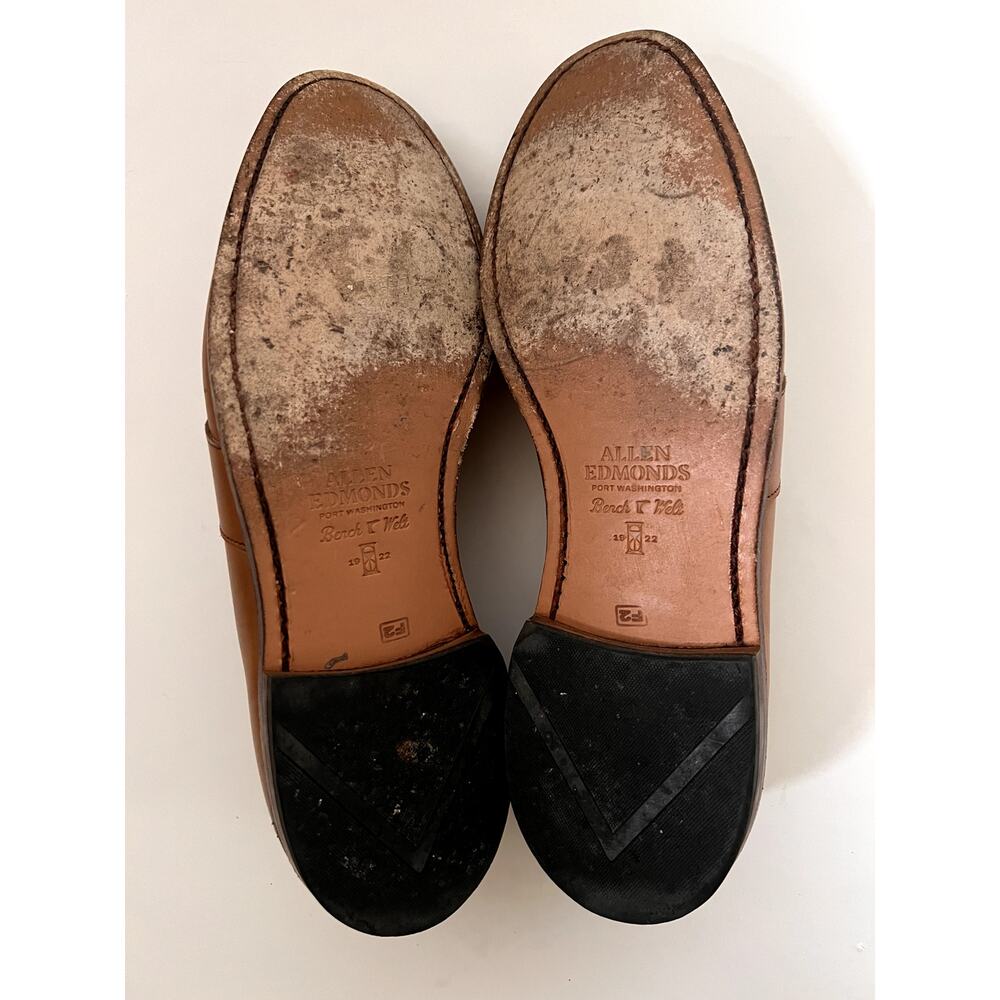 Allen Edmond Randalph Penny Loafers Brown Leather Size 11 - Picture 5 of 7
